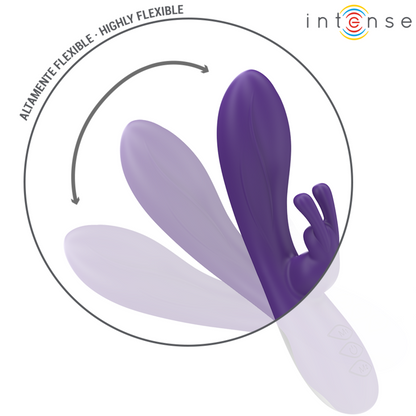 Vibratore Randall rabbit 10 vibrazioni viola di Intense, immagine 4
