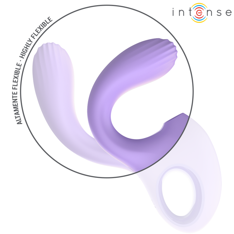 Vibratore e stimolatore Baxter viola di Intense, immagine 5