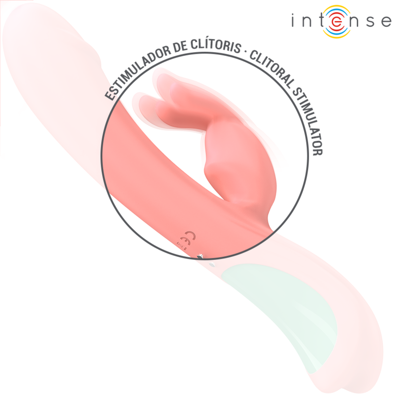 Vibrator Rachel rabbit 5 vibrazioni rosa di Intense, immagine 5