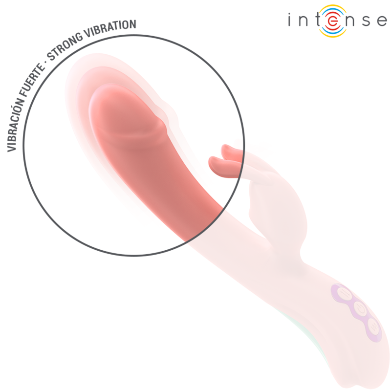 Vibrator Rachel rabbit 5 vibrazioni rosa di Intense, immagine 6