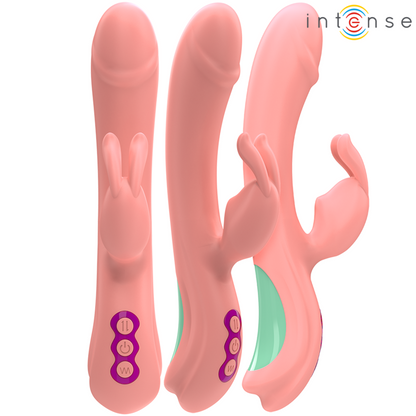 Vibrator Rachel rabbit 5 vibrazioni rosa di Intense, immagine 3