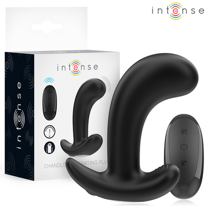 Plug Chandler anal 10 vibrazioni nero telecomando di Intense
