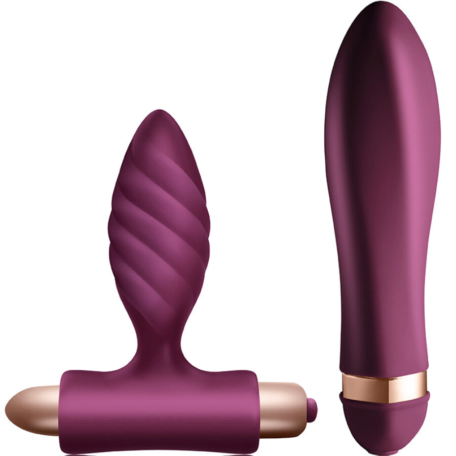 Kit Desire vibratore Twisted e plug anale di Climaximum