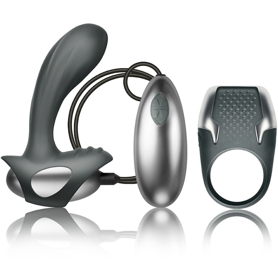 Kit Excite anello per il pene e massaggiatore per la prostata con filo di Climaximum