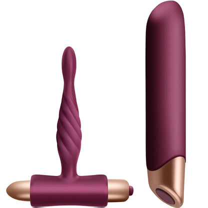 Kit Rapture vibratore classico e plug anale per principianti di Climaximum