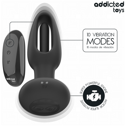 Plug anale con lingua vibrante e telecomando di Addicted Toys, immagine 6