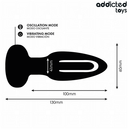 Plug anale con lingua vibrante e telecomando di Addicted Toys, immagine 7