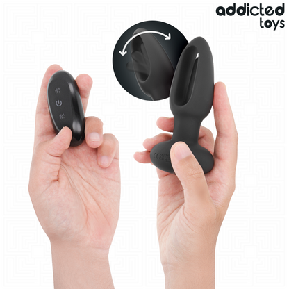 Plug anale con lingua vibrante e telecomando di Addicted Toys, immagine 2