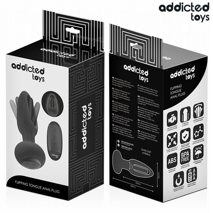 Plug anale con lingua vibrante e telecomando di Addicted Toys, immagine 3