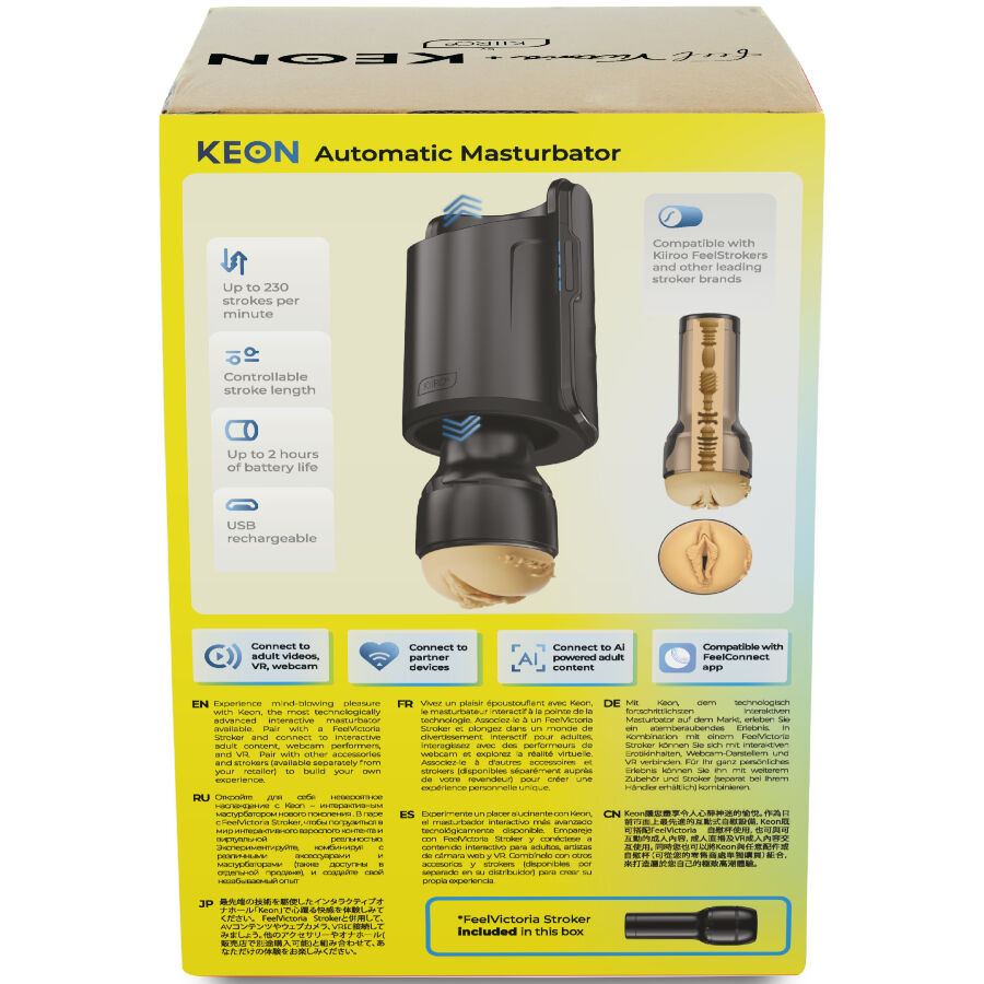 Keon Wifi Combo victoria June masturbatore automatico e feel stroker di Kiiroo, immagine 2