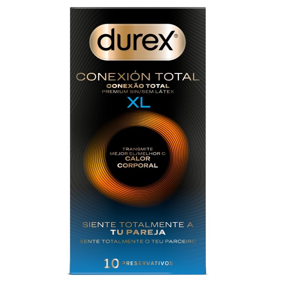 Preservativi total connection XL ultra fine plus senza lattice 10 unità di Durex
