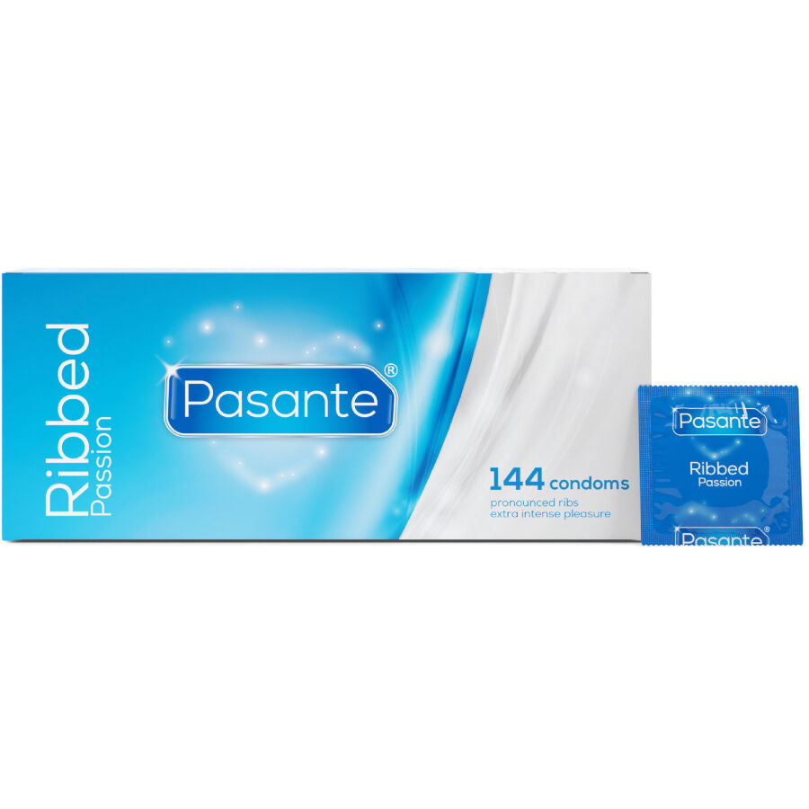 Preservativi ribbed passion scatola 144 unità di Pasante, immagine 2