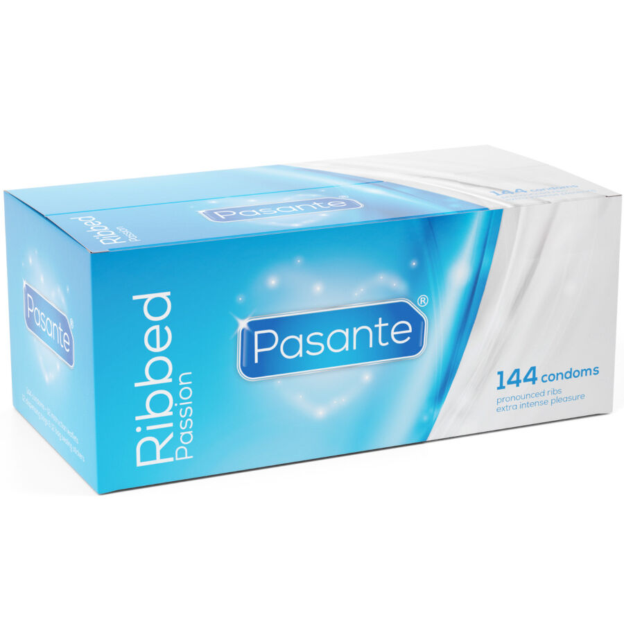 Preservativi ribbed passion scatola 144 unità di Pasante