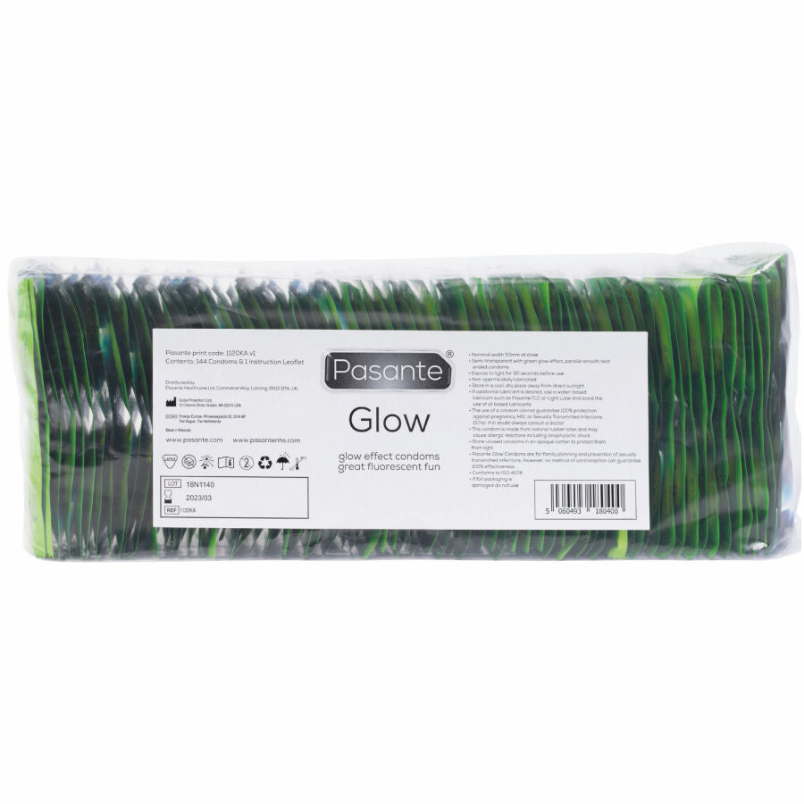 Busta di preservativi glow 144 unità di Pasante