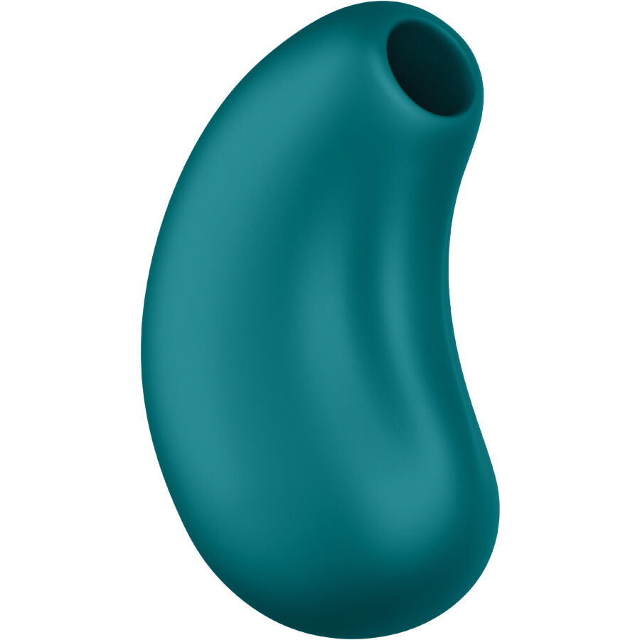 Succhia clitoride Cherie double air pulse vibratore bottiglia verde di Fun Factory, immagine 2