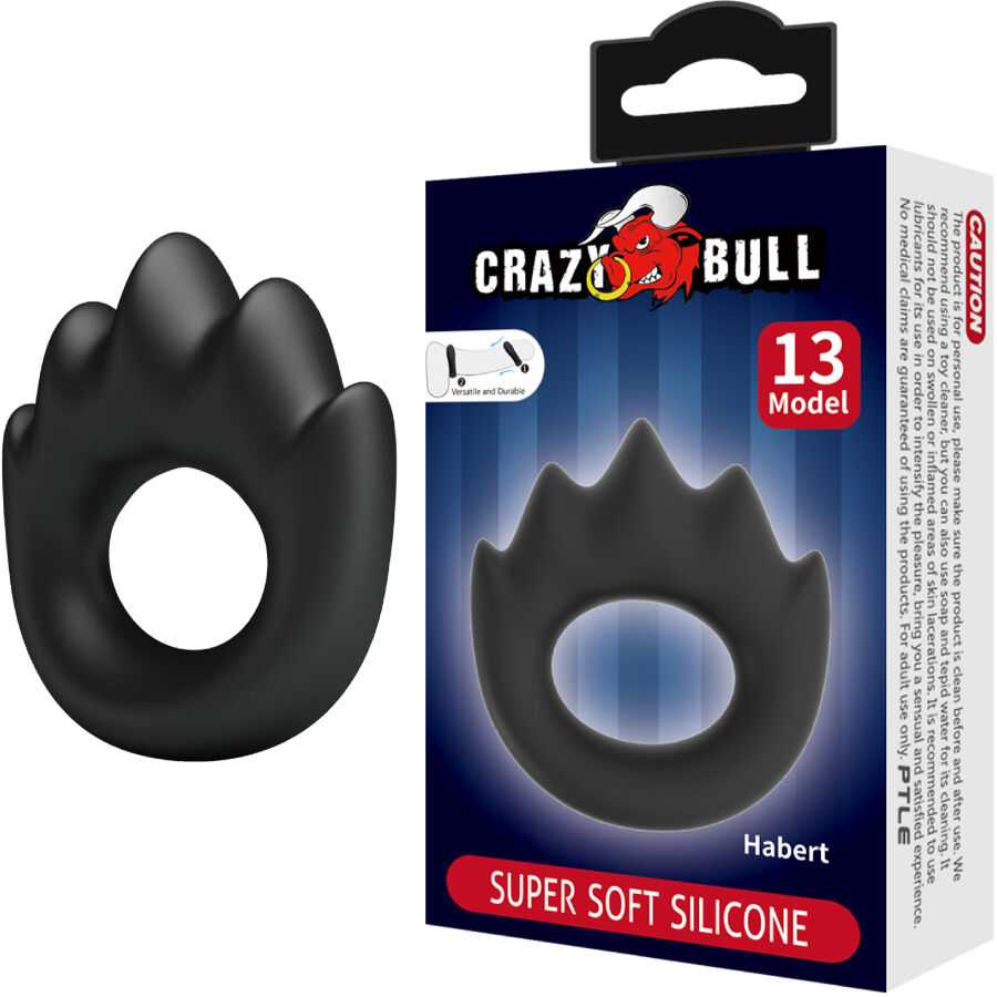 Anello in silicone Habert modello 13 di Crazy Bull