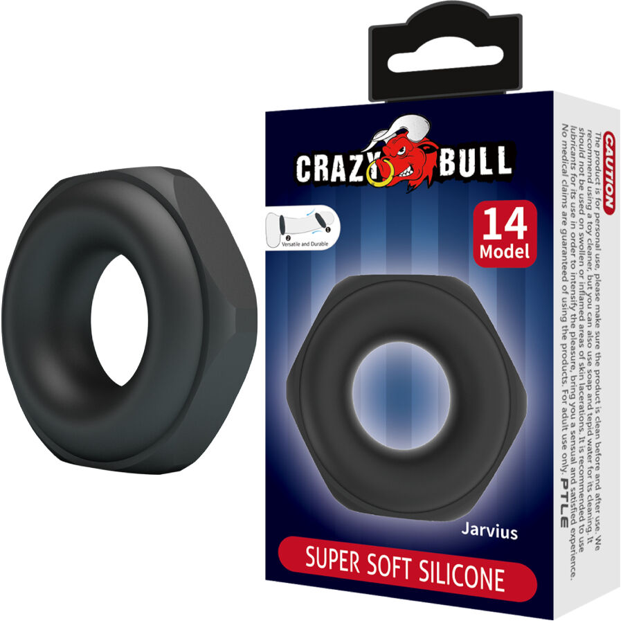 Anello in silicone Jarvius modello 14 di Crazy Bull