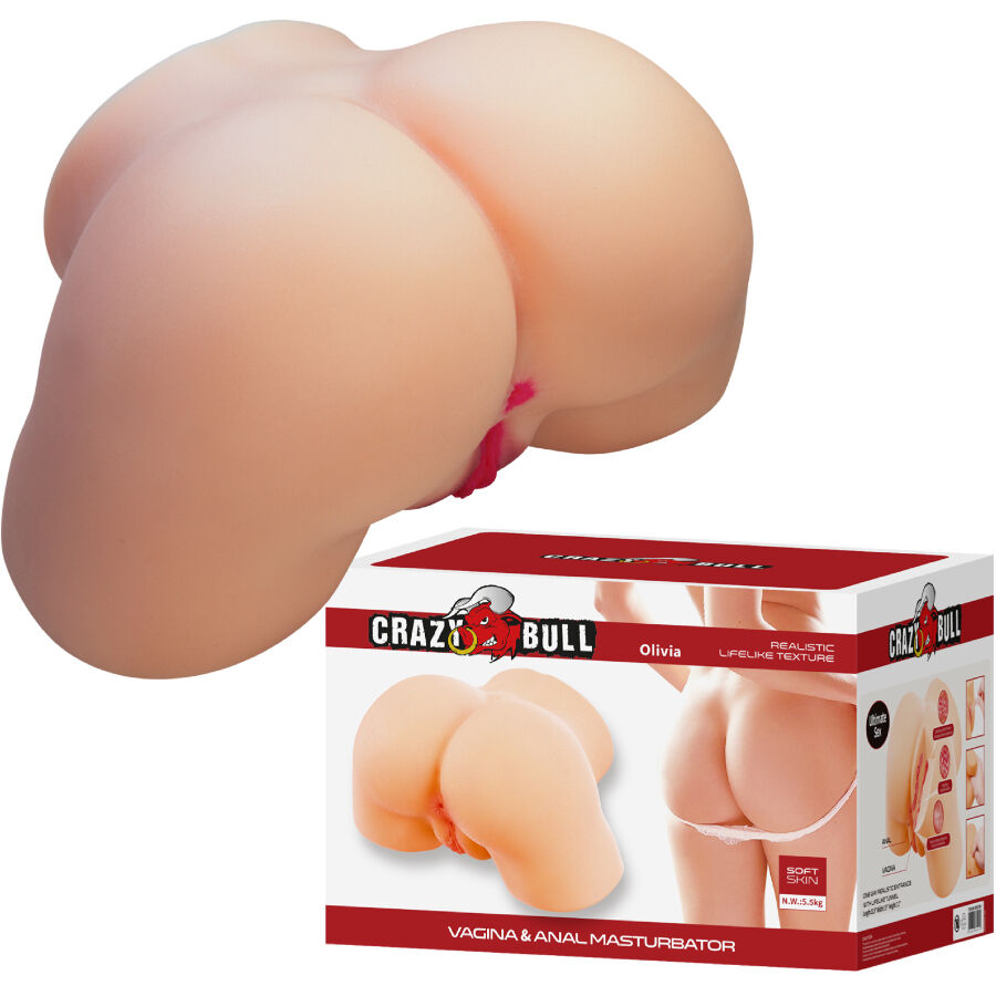 Masturbatore maschile Olivia realistico sedere femminile vagina e anale 5,5 kg di Crazy Bull, immagine 2