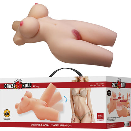 Masturbatore maschile Tiffany torso femminile realistico vagina e anale 5,5 kg di Crazy Bull