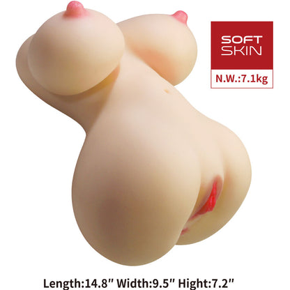 Masturbatore maschile Fiona torso femminile realistico vagina e anale 7,1 kg di Crazy Bull