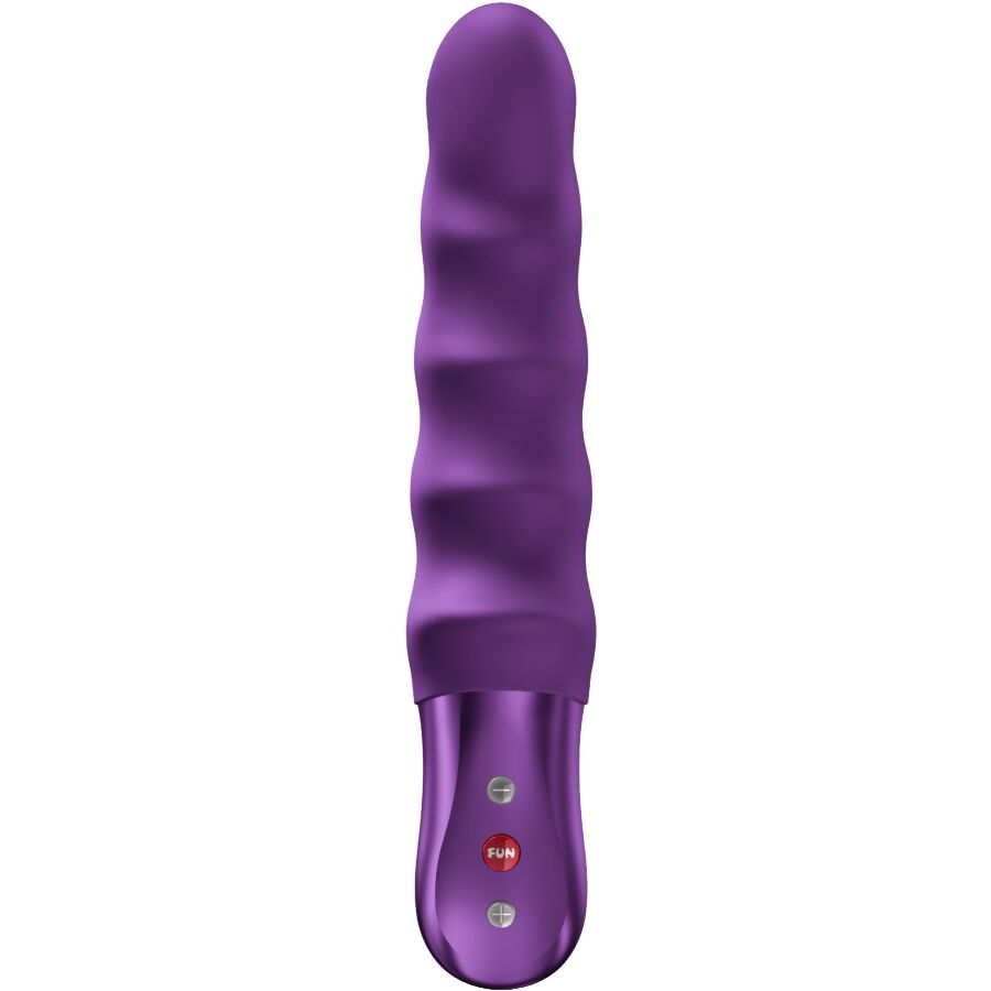 Vibratore stronic Surf thrusting Pulsators viola scuro di Fun Factory