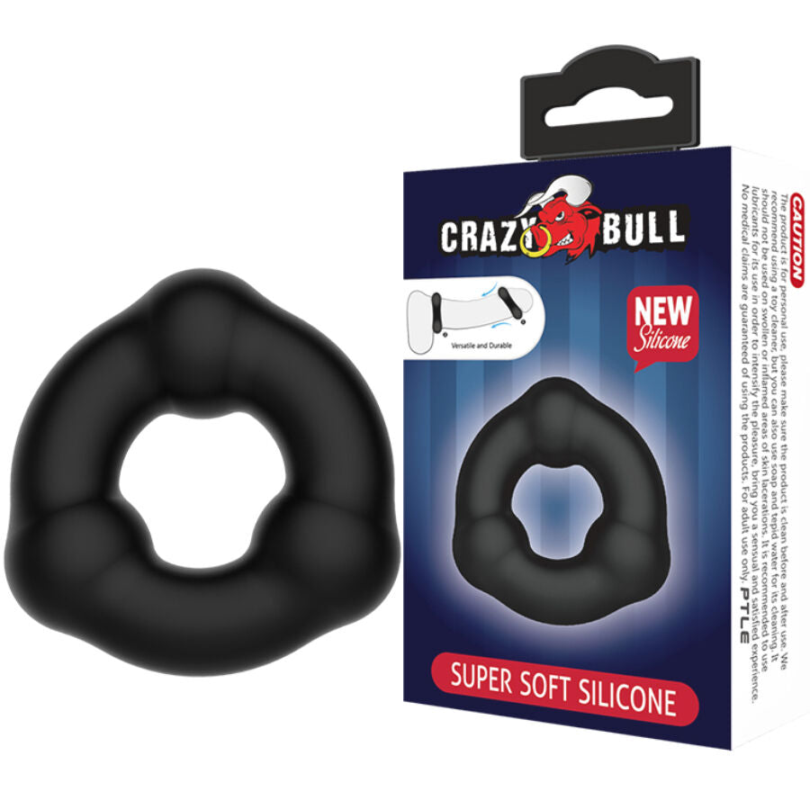Anello in silicone super morbido con noduli di Crazy Bull