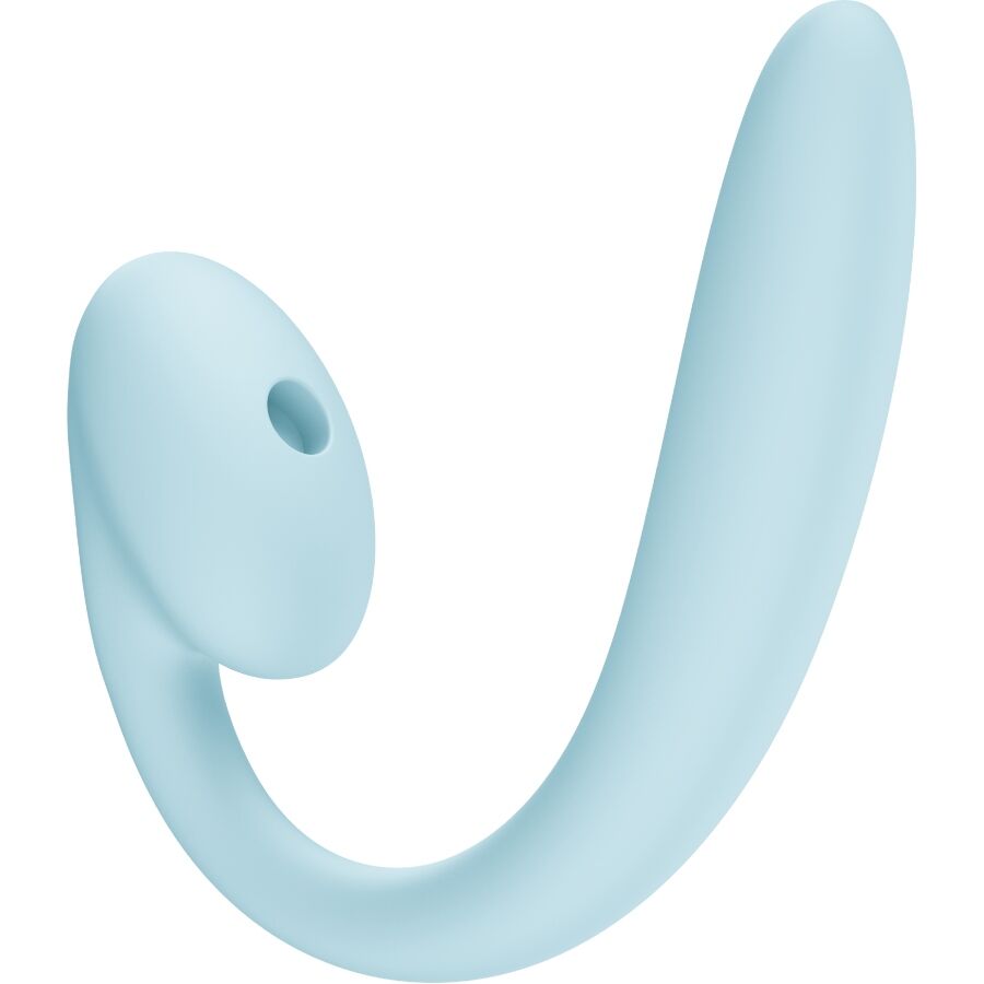 Vibratore a doppio impulso D'aria inseribile crescendo blu ghiaccio di Fun Factory, immagine 2