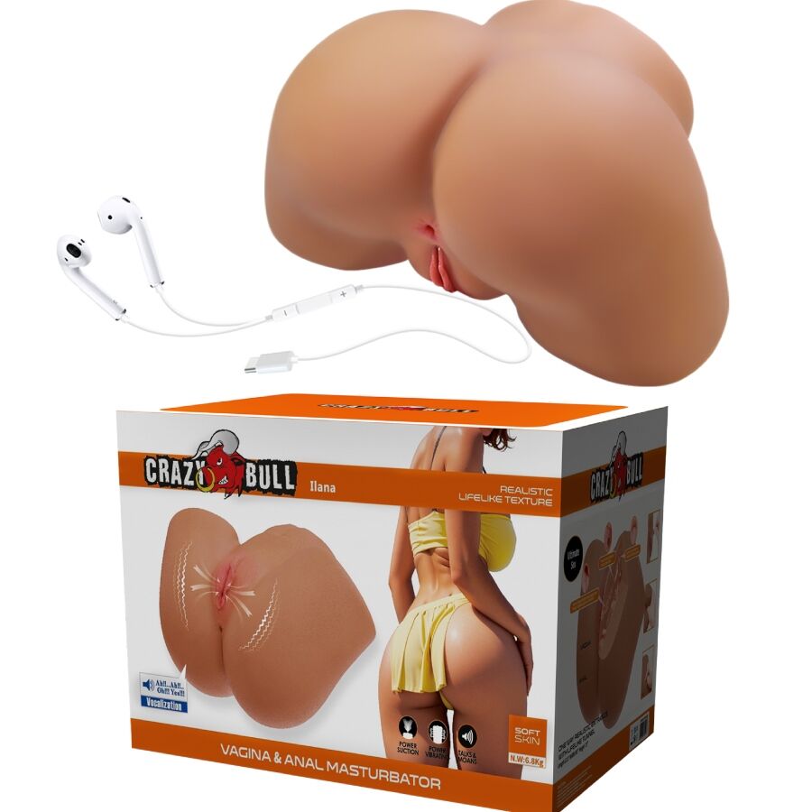 Vibratore Ilana e succhiatore realistico per polso femminile con suono 6,8 kg di Crazy Bull, immagine 2