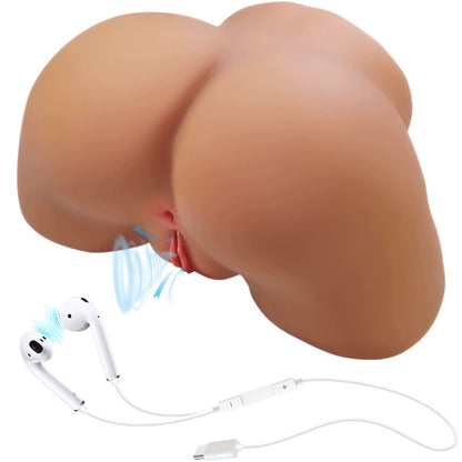 Vibratore Ilana e succhiatore realistico per polso femminile con suono 6,8 kg di Crazy Bull