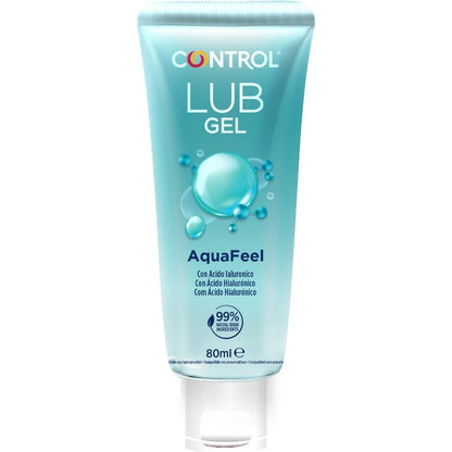 Lubrificante Aquafeel con acido ialuronico 80 ml di Control