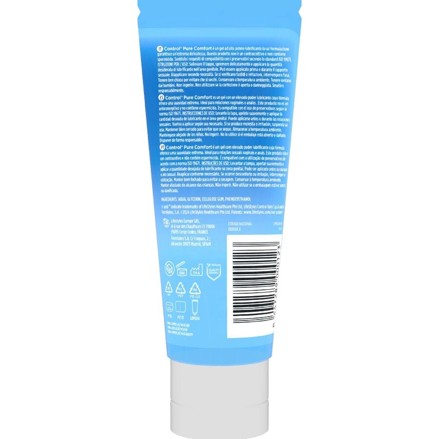 Lubrificante idratazione intensa pure comfort 80 ml di Control, immagine 2