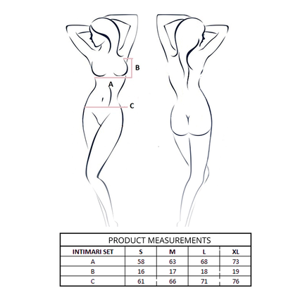 Reggiseno Intimari e slip completo nero S/M di Passion, immagine 4
