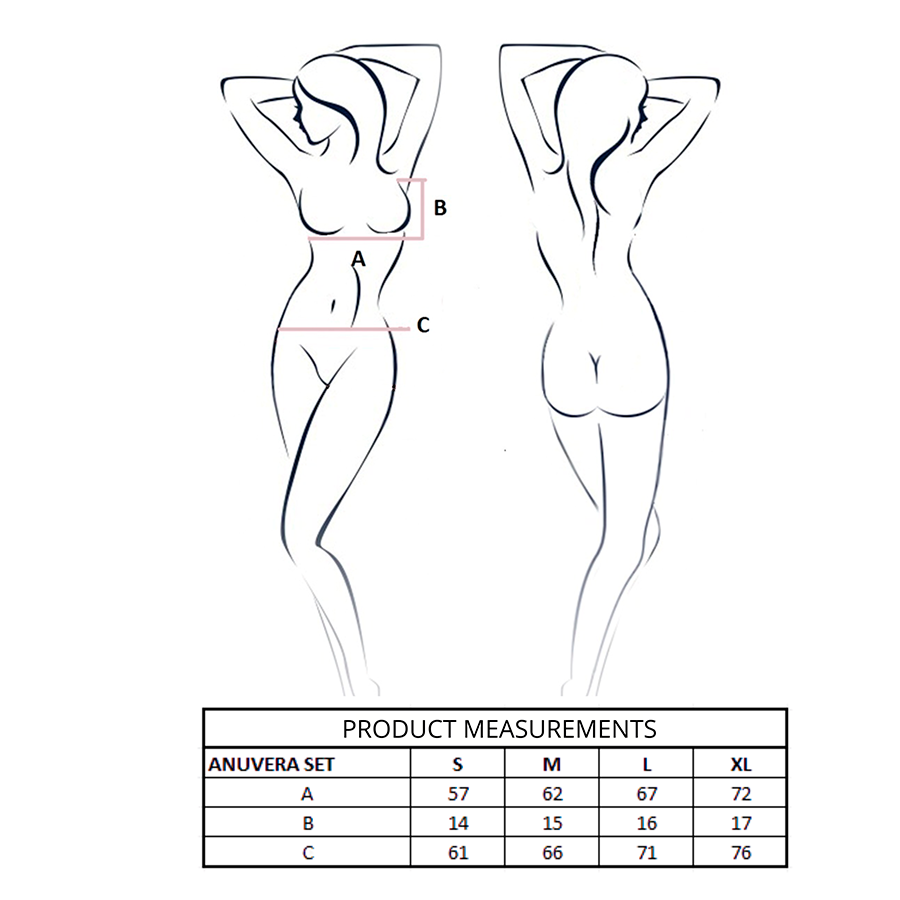 Reggiseno Anuvera e perizoma bianco L/XL di Passion, immagine 4