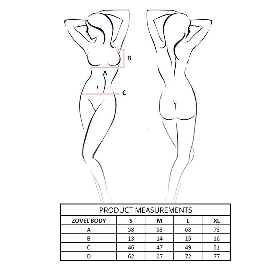 Body Zovel rosa chiaro S/M di Passion, immagine 4