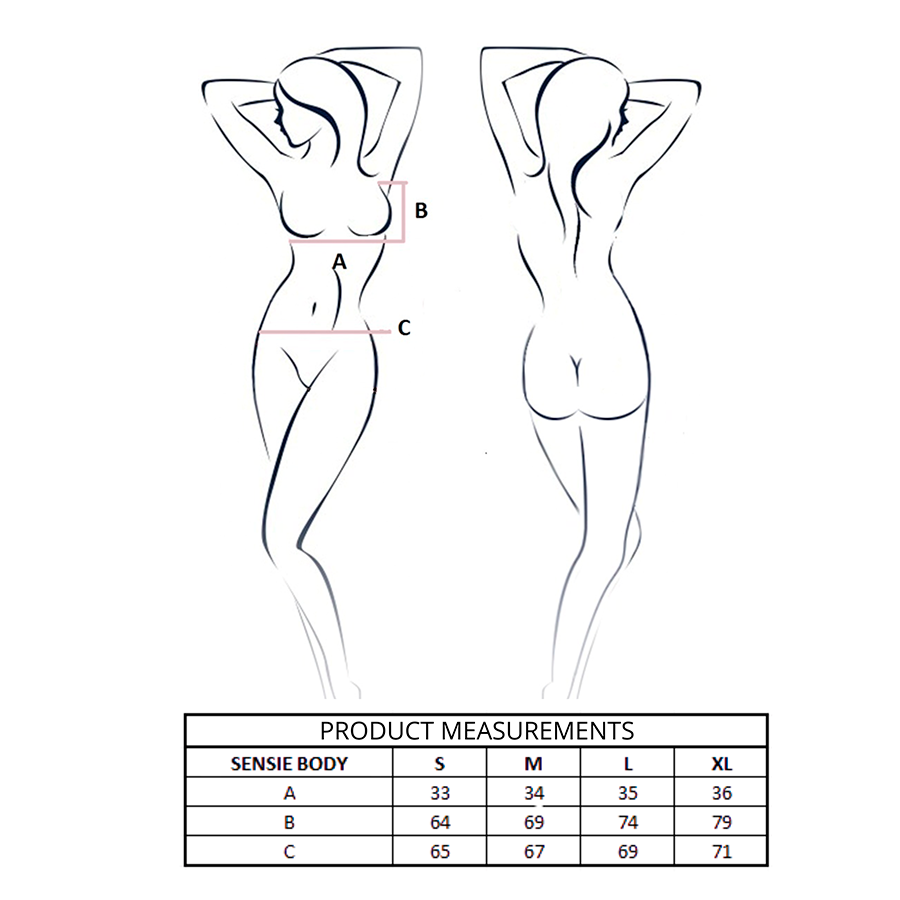 Body Sensie corallo S/M di Passion, immagine 4