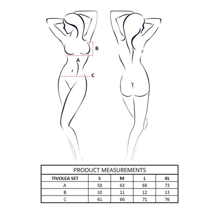 Set reggiseno e perizoma tivolea misty rose L/XL di Passion, immagine 4