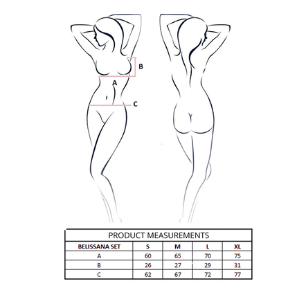 Reggiseno Belissana e perizoma bianco S/M di Passion, immagine 4
