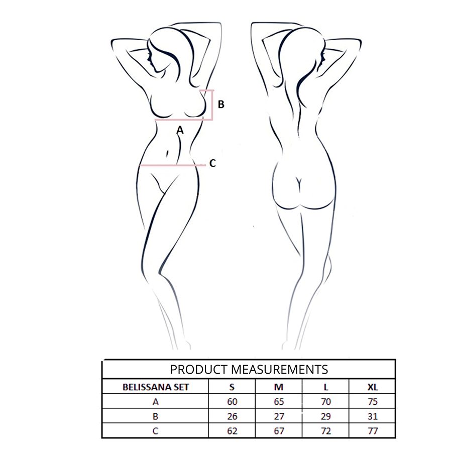 Reggiseno Belissana e perizoma bianco L/XL di Passion, immagine 4