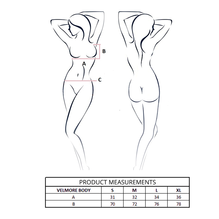 Body Velmore blu S/M di Passion, immagine 4