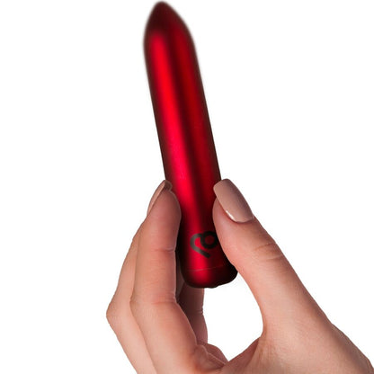 Proiettile vibrante ricaricabile rosso Papavero di Rocks-Off, immagine 4