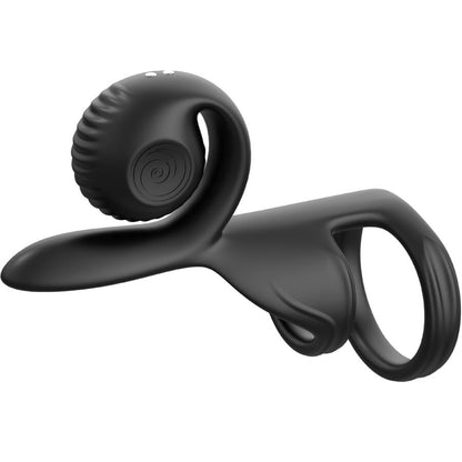 Ovetto vibrante Jovi Couples ring telecomando nero di Snail Vibe, immagine 2