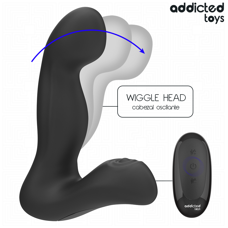 Massaggiatore prostatico oscillante con telecomando in modalità pulsazione di Addicted Toys, immagine 3
