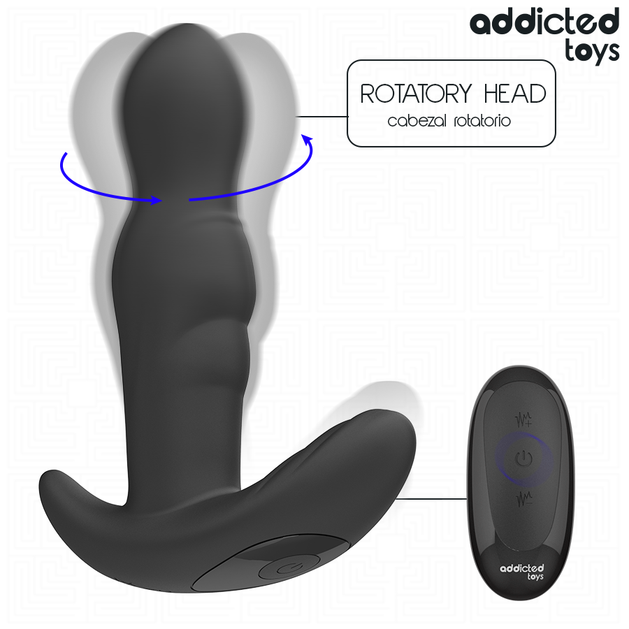 Ovetto vibrante tappo anale rotante e vibrante con telecomando di Addicted Toys, immagine 4