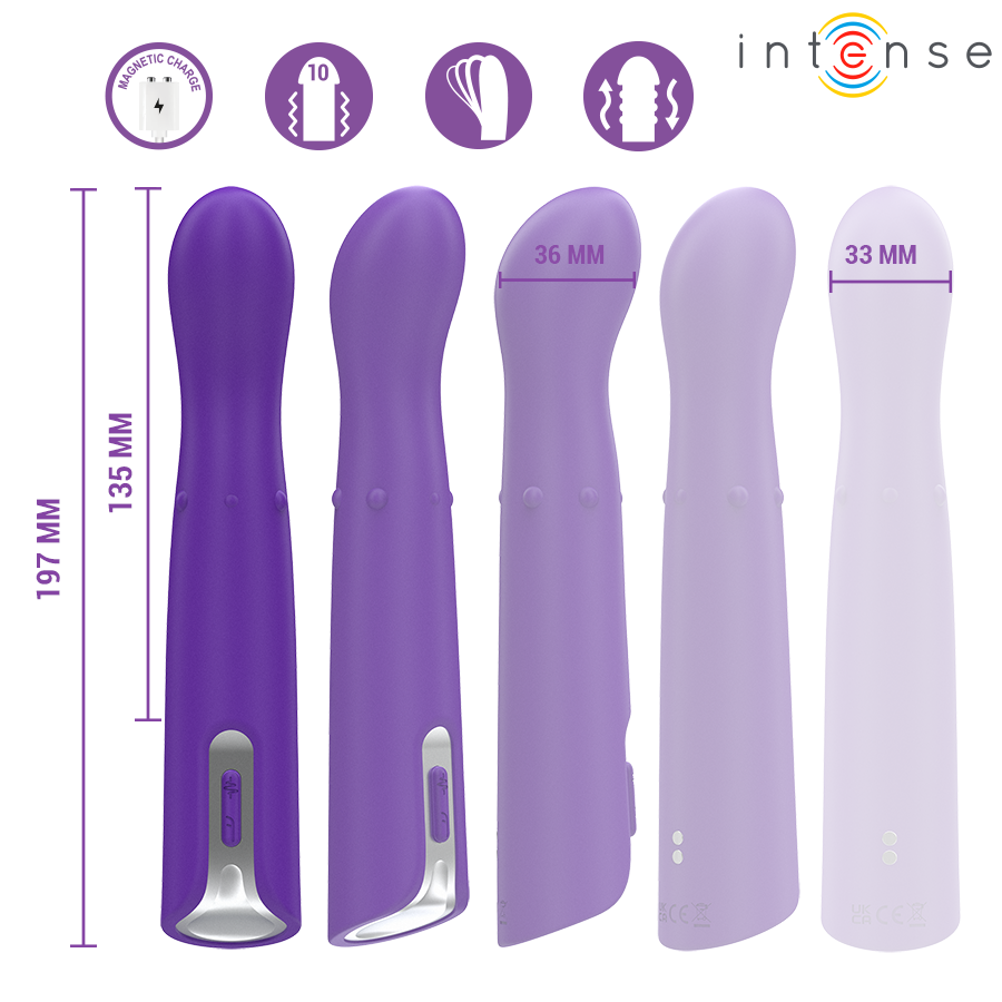 Vibratore Helena beads oscillante su e giù 13,5 cm di Intense, immagine 5