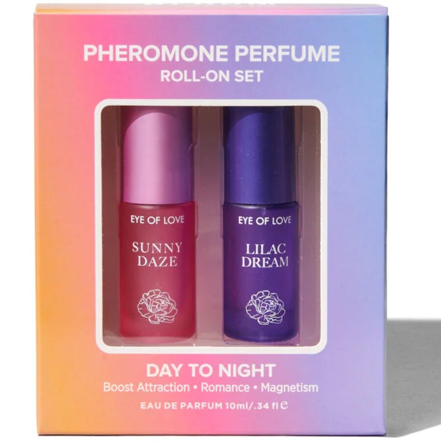 Bloom day to night set di profumi Roll-on ai feromoni 2 x 5 ml di Eye Of Love, immagine 2