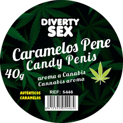 Caramelle per pene 20 aroma cannabis di Diablo Goloso, immagine 2