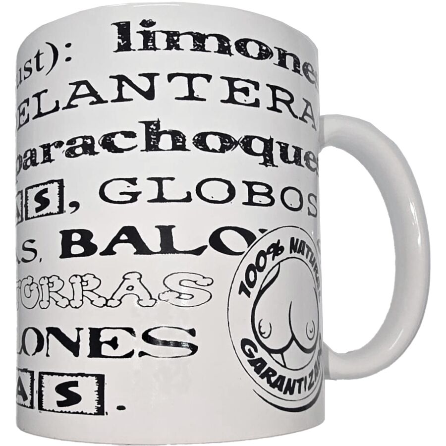 Tazza bianca con sinonimi di seno 370 ml di Diablo Picante