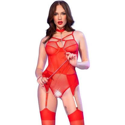Body Crocchless rosso L di Chilirose
