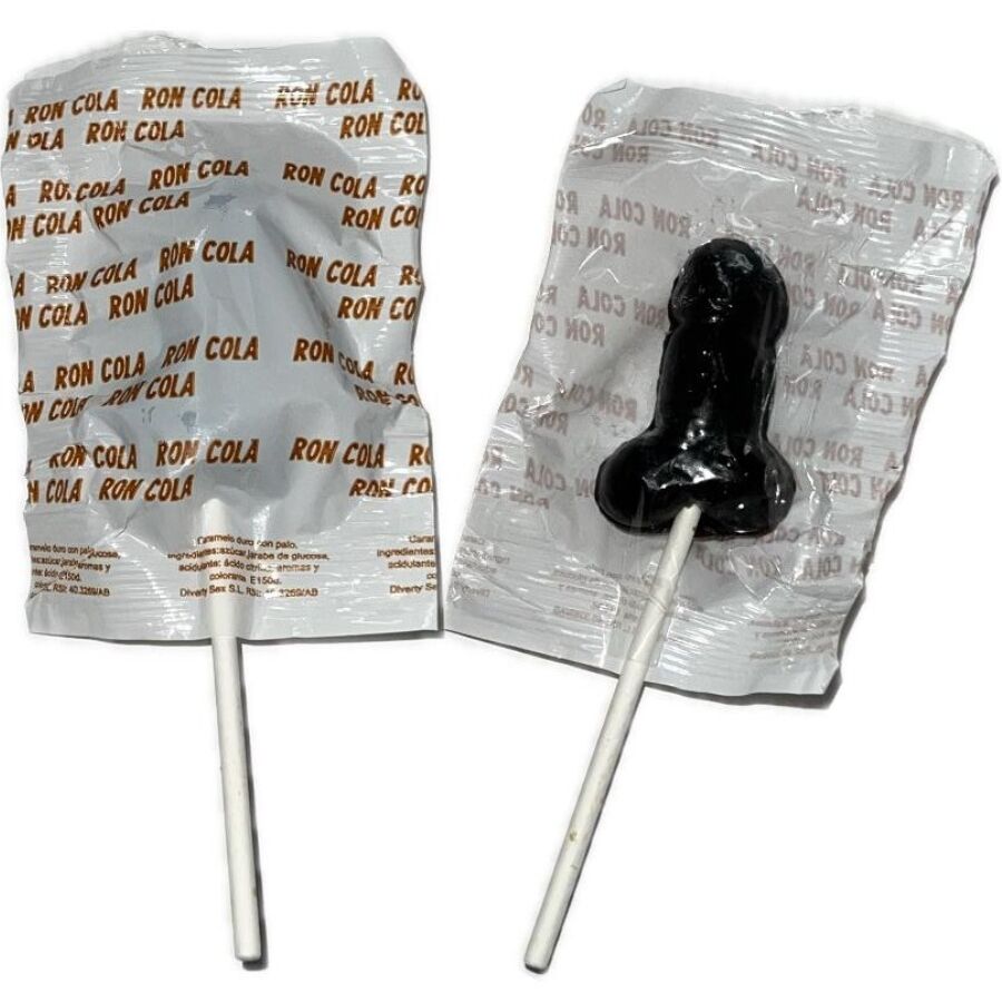 Lecca-lecca 1 pene gusto Ron cola 10% alcool di Diablo Goloso