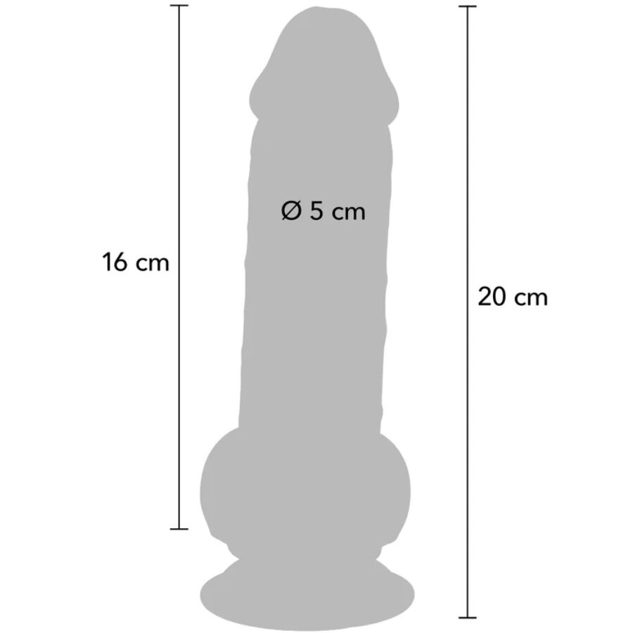Pene realistico deluxe con testicoli extra spessi 20 cm di Get Real, immagine 4
